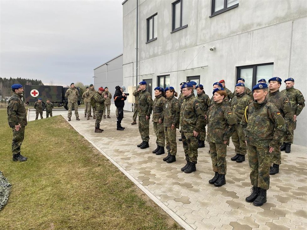 Efectivos de una nueva brigada alemana desplegada en Lituania
