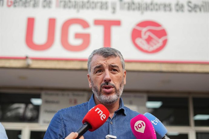 Archivo - El secretario general de UGT-A, Óskar Martín, en una imagen de octubre de 2024.