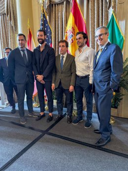 El alcalde de Madrid, José Luis Martínez-Almeida, participa en Miami en un coloquio titulado 'El nuevo atractivo internacional de Madrid', organizado por Greater Miami Chamber of Commerce