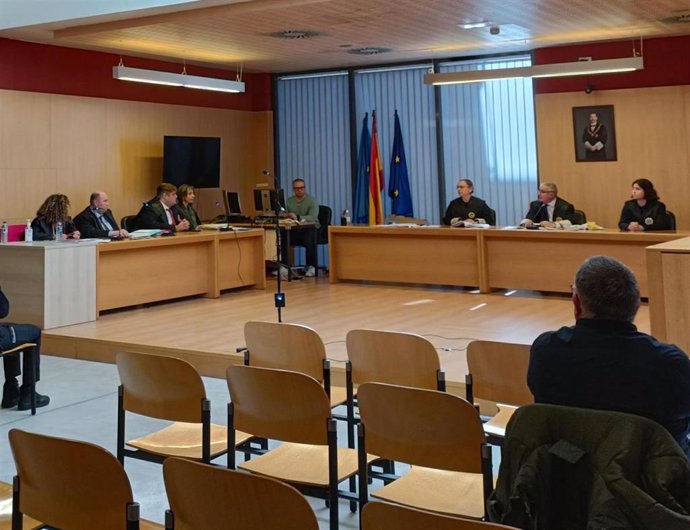 Juicio contra el acusado de asesinar al gerente de una inmobiliaria gijonesa en 2023, celebrado en la Sección Octava de la Audiencia Provincial de Asturias con sede en Gijón.