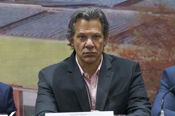 Archivo - Arquivo - 23 de agosto de 2024, São Paulo, São Paulo, Brasil: São Paulo (SP), 23/08/2024 " PRESIDENTE/LULA/IFSP/SP " O Ministro da Economia, Fernando Haddad, participará de reunião com o reitor do Instituto Federal de São Paulo (IFSP), ac