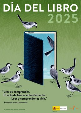El ilustrador Pep Montserrat firma el cartel del Día del Libro 2024, inspirado en una frase de Álvaro Pombo