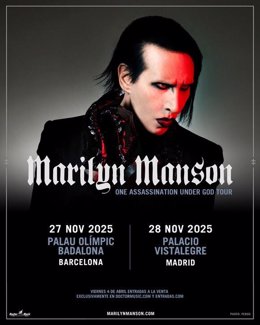 Cartell dels concerts de Marilyn Manson a Espanya 