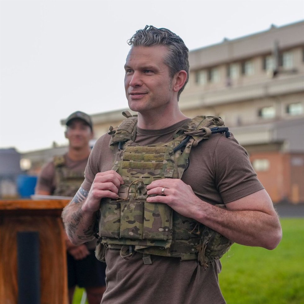 El jefe del Pentágono, Pete Hegseth