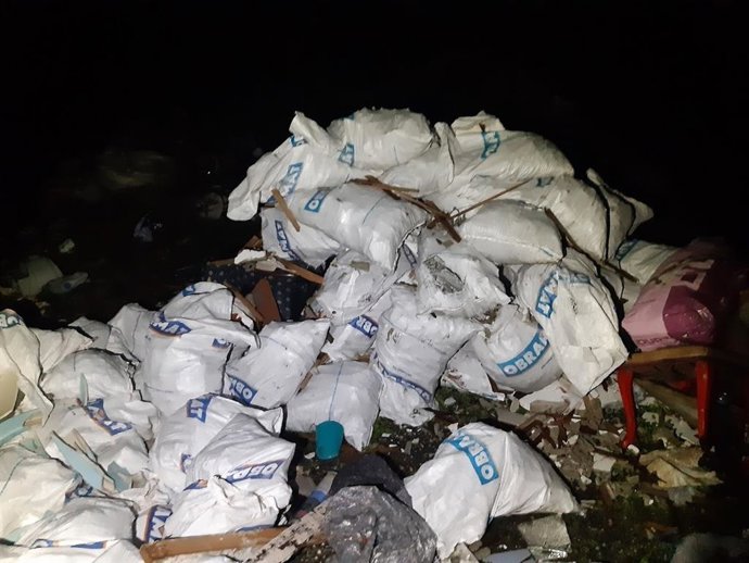 La Policía Local de Lugo intercepta un vertido ilegal de residuos en una zona protegida