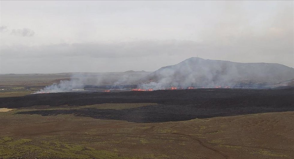 Erupción volcánica en la península islandesa de Reykjanes