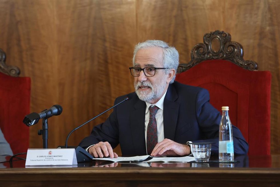 El presidente del Tribunal Superior de Justicia de las Islas Baleares, Carlos Gómez.