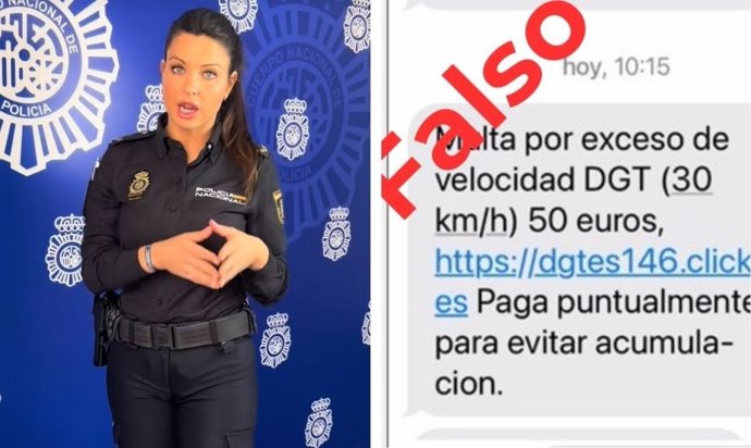 La Policía Nacional advierte: si recibes un SMS con una multa de la DGT, esto es lo que debes hacer para evitar la estafa
