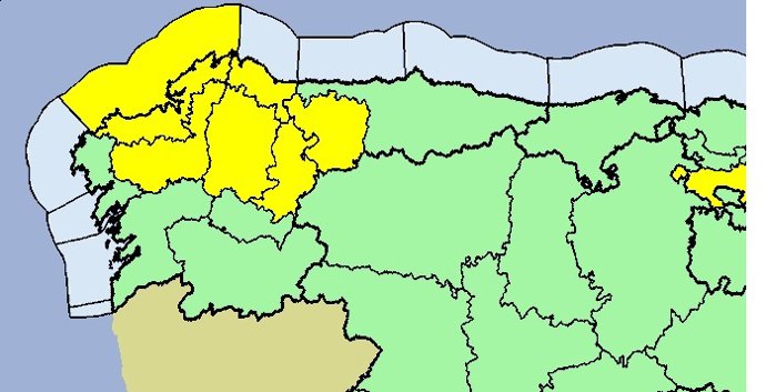 Predición Aemet para mércores 2 de abril de 2025