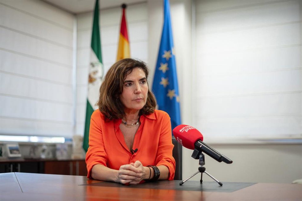 Archivo - Imagen de archivo de la consejera de Empleo, Empresas y Trabajadores Autónomos de la Junta de Andalucía, Rocío Blanco.