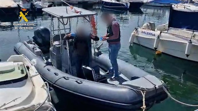 Una de las lanchas que los arrestados intentaron presuntamente robar