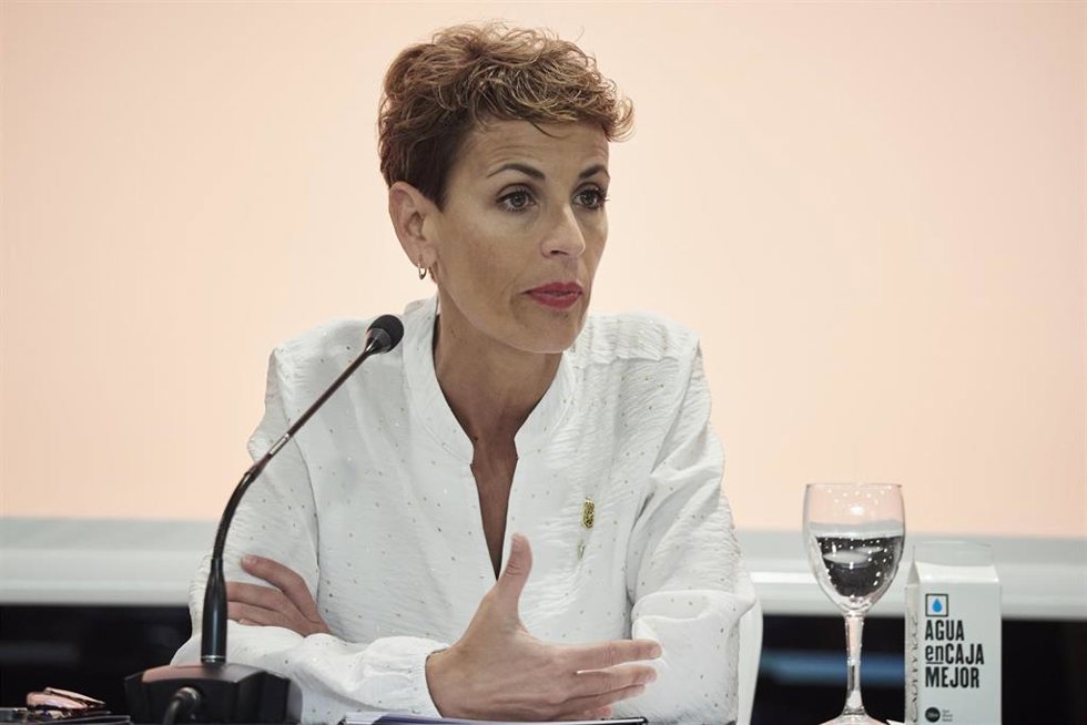 Archivo - La presidenta de Navarra, María Chivite, en una imagen de archivo