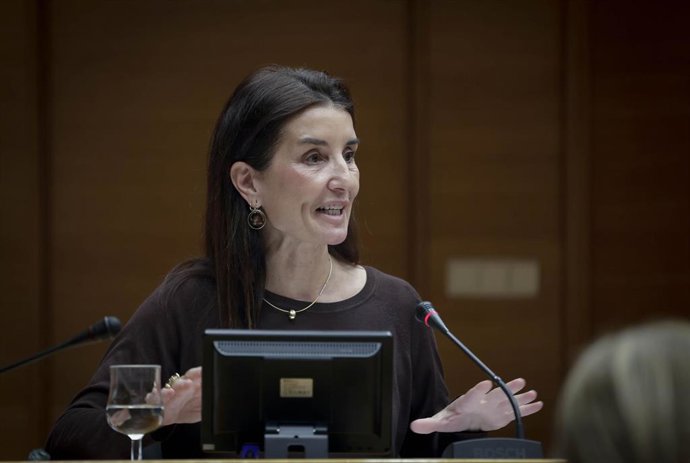 La consellera de Hacienda y Economía, Ruth Merino, presenta las cuentas de su departamento para 2025