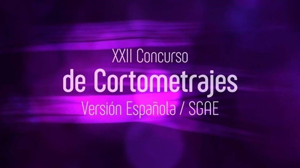 Cartel del Concurso de Cortometrajes Versión Española/SGAE