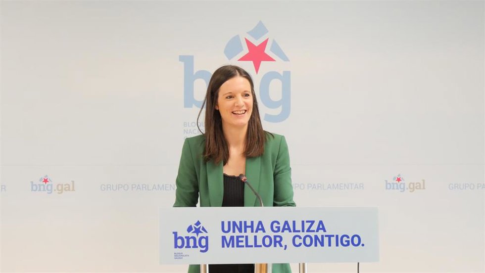 Archivo - La diputada del BNG Olalla Rodil