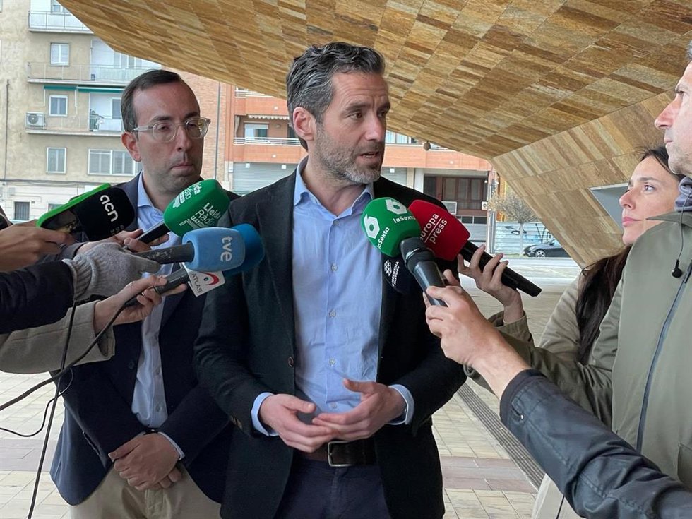 El portavoz nacional del PP, Borja Sémper, en declaraciones en Lleida