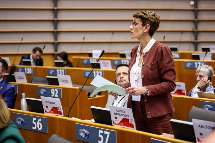 La presidenta de Navarra, María Chivite, interviene en el Comité de las Regiones