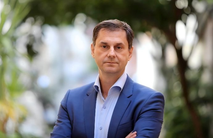 Archivo - El candidato a nuevo secretario general de ONU Turismo, el griego Harry Theoharis.