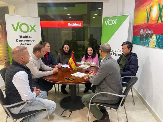 Representantes de Vox en Huelva.