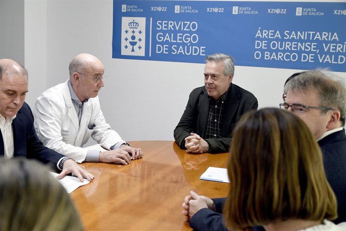 El conselleiro de Sanidade, Antonio Gómez Caamaño, visita el Complexo Hospitalario Universitario de Ourense (CHUO).