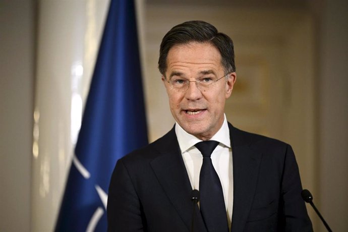 Archivo - El secretario general de la OTAN, Mark Rutte, en una visita a Finlandia. 