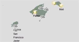 El tiempo hoy, jueves 3 abril, en Baleares.