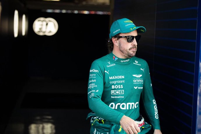 El piloto español de F1 Fernando Alonso (Aston Martin), en el GP de China 2025. 