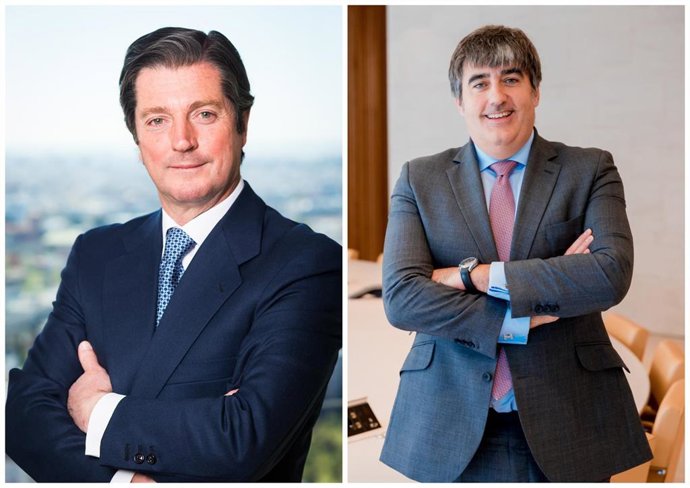 Archivo - El vicepresidente y consejero delegado de Diana Capital, Francisco Gómez-Zubeldia, y el consejero delegado del Grupo Andbank, Carlos Aso.
