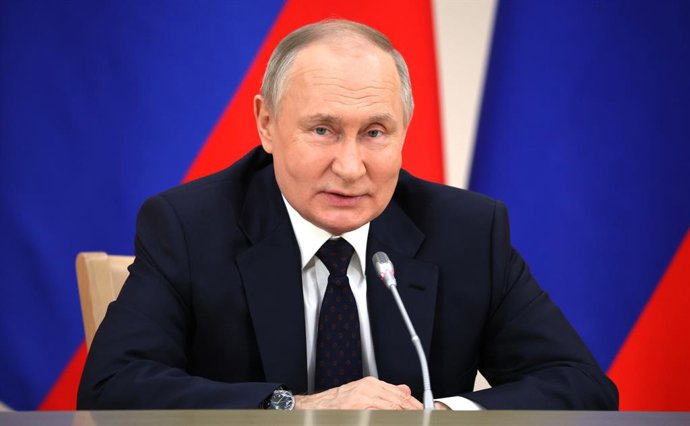 Archivo - Arquivo - O presidente russo Vladimir Putin durante um evento no Kremlin (arquivo)