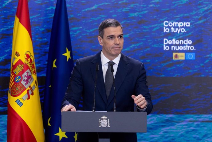 El presidente del Gobierno, Pedro Sánchez