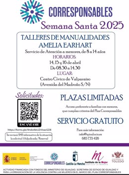 Cartel del Plan Corresponsables del Ayuntamiento de Toledo.