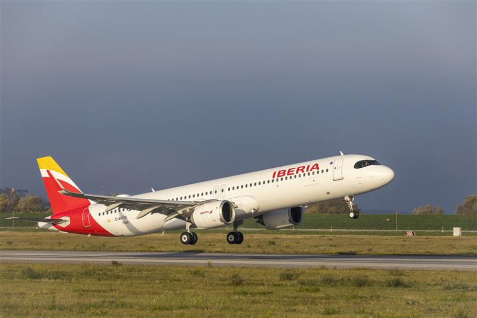 Avión A321XLR de Iberia.