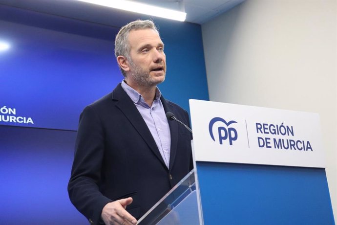 El vicesecretario de Organización, Comunicación y Electoral del Partido Popular de la Región de Murcia (PPRM), Joaquín Segado