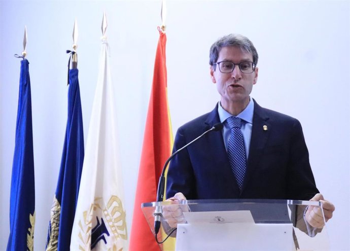 El presidente del Gobierno riojano, Gonzalo Capellán, en la joranda 'Salvar el Patrimonio Hidráulico Español' en Madrid