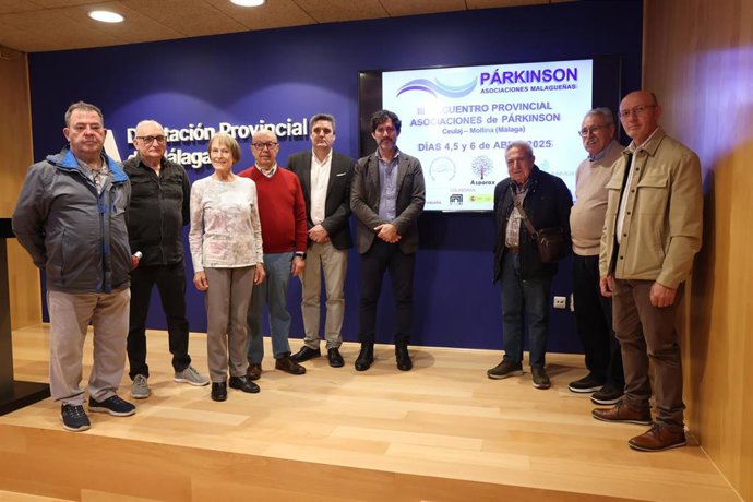 Presentación del encuentro de asociaciones de párkinson en el que colabora la Diputación de Málaga