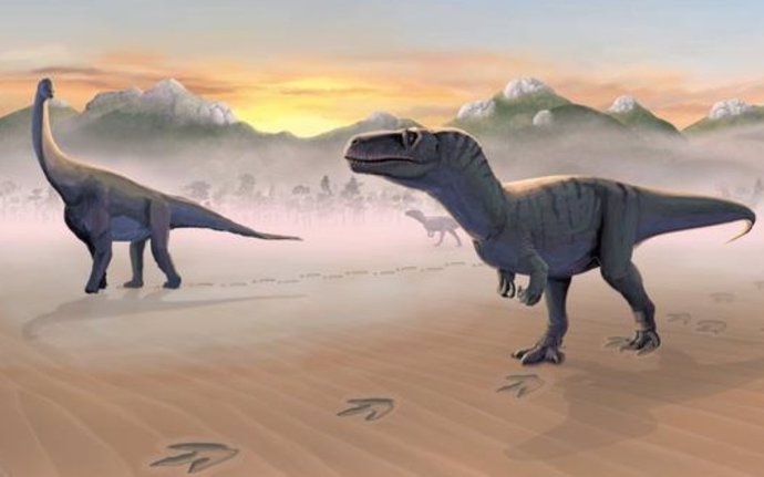 Un Lugar Escondido. Reconstrucción Artística Del Yacimiento Arqueológico Del Jurásico Medio, Pintada Por Tone Blakesley Y Scott Reid.
