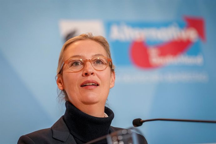 Archivo - Arquivo - Alice Weidel, líder da Alternativa para a Alemanha (AfD), em uma foto de arquivo.
