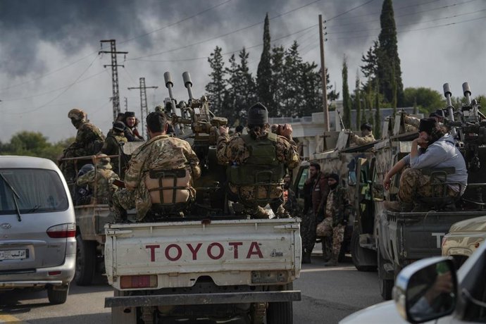 Miembros de las fuerzas de seguridad de las nuevas autoridades de Siria en la provincia de Latakia (archivo)