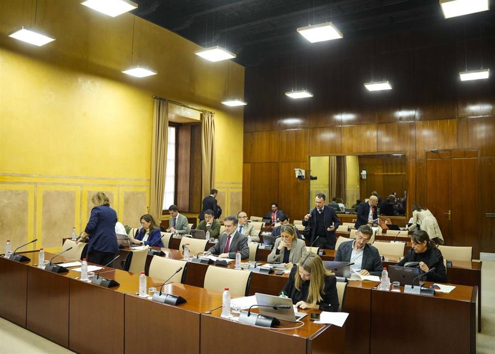 Imagen de este jueves de la Comisión de Economía del Parlamento.