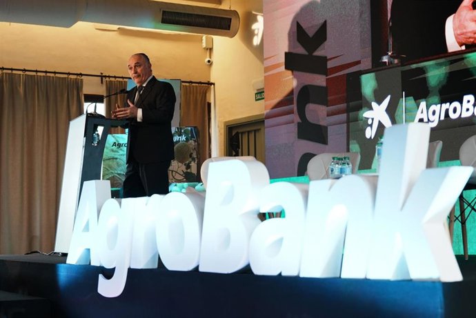 El director territorial de CaixaBank en Andalucía, Juan Ignacio Zafra, en la apertura de la jornada.