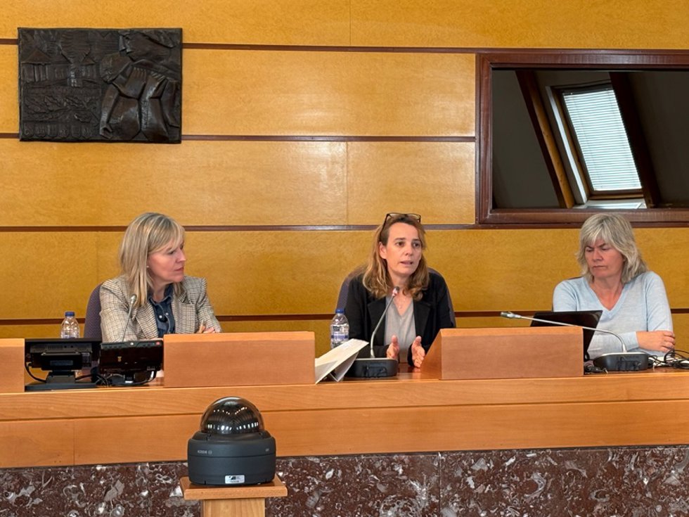 Jornada sobre la brecha salarial de género en las Juntas Generales de Bizkaia.