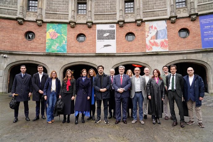Participantes en la XII edición del evento Bilbao European Encounters, en Azkuna Zentroa-Alhóndiga Bilbao, bajo el título "Gobernar el futuro de Europa: hacia un nuevo pacto tecno-social"