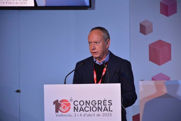 El secretario general de UGT PV, Ismael Sáez, en el X Congreso Nacional de UGT