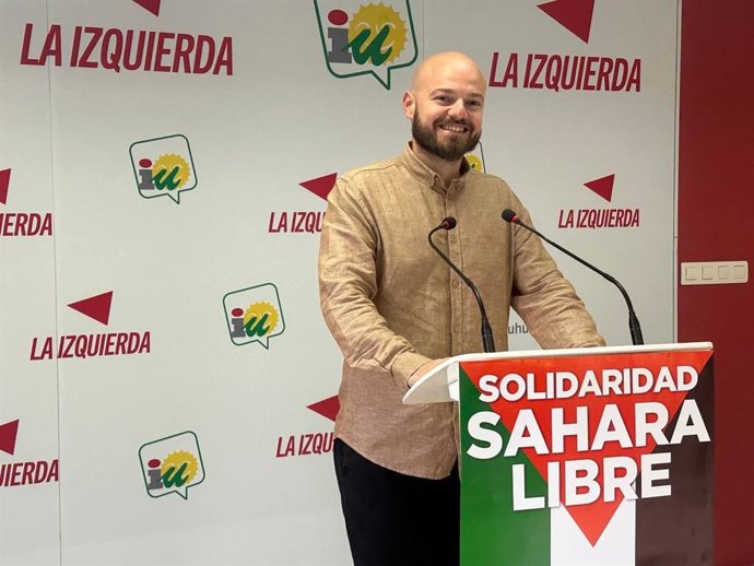 El responsable de Acción Política de Izquierda Unida Huelva, Víctor M. Ruiz.