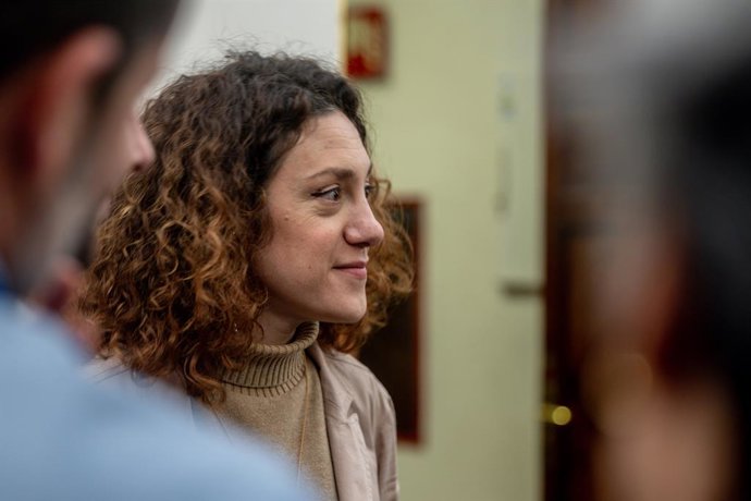 Archivo - La portavoz de En Comú Podem, Aina Vidal, durante un pleno en la Cámara Baja, a 11 de febrero de 2025, en Madrid (España). El PP lleva a debate en el Pleno del Congreso su propuesta para extender la vida útil de las siete centrales nucleares esp