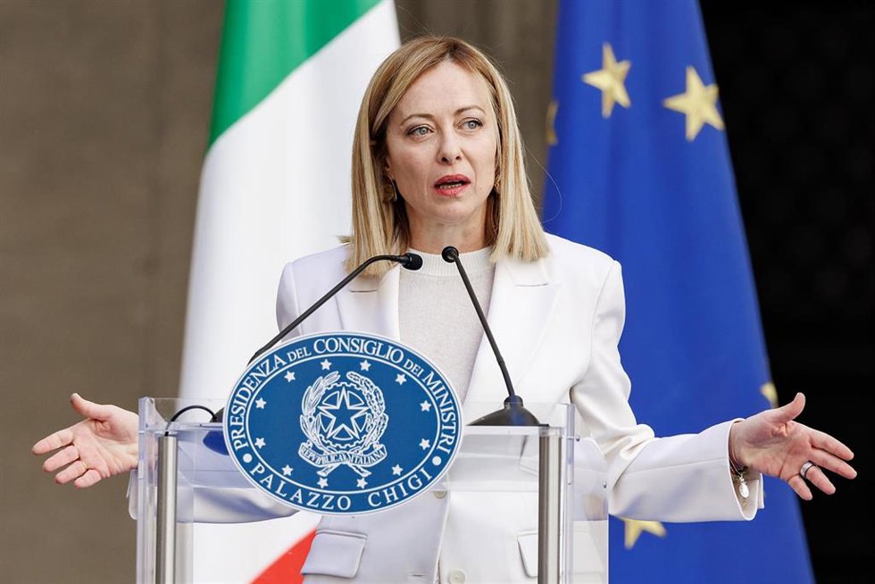La primera ministra de Italia, Giorgia Meloni