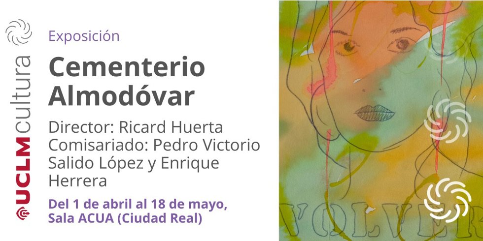 Cartel de la exposición 'Cementerio Almodóvar'.