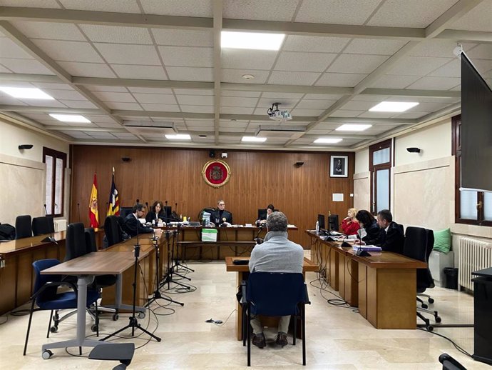 El acusado, este viernes en la Audiencia Provincial de Palma.