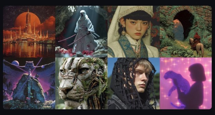 Imágenes de muestra generadas por el modelo V7 de Midjourney