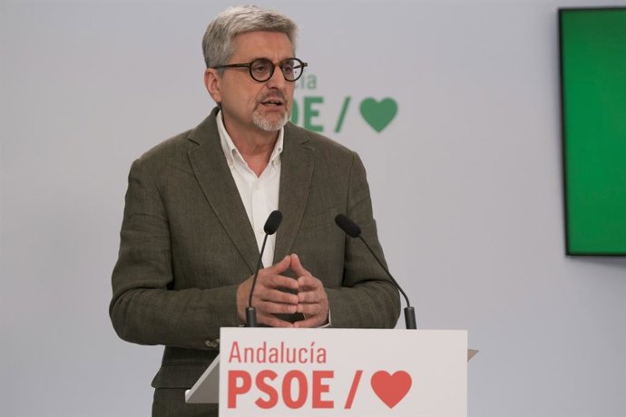 El secretario general del PSOE de Málaga y parlamentario andaluz, Josele Aguilar, en una imagen de archivo 